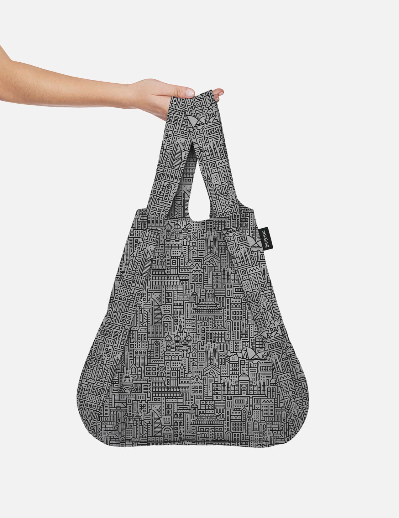 Notabag Hello World – Grey/Black