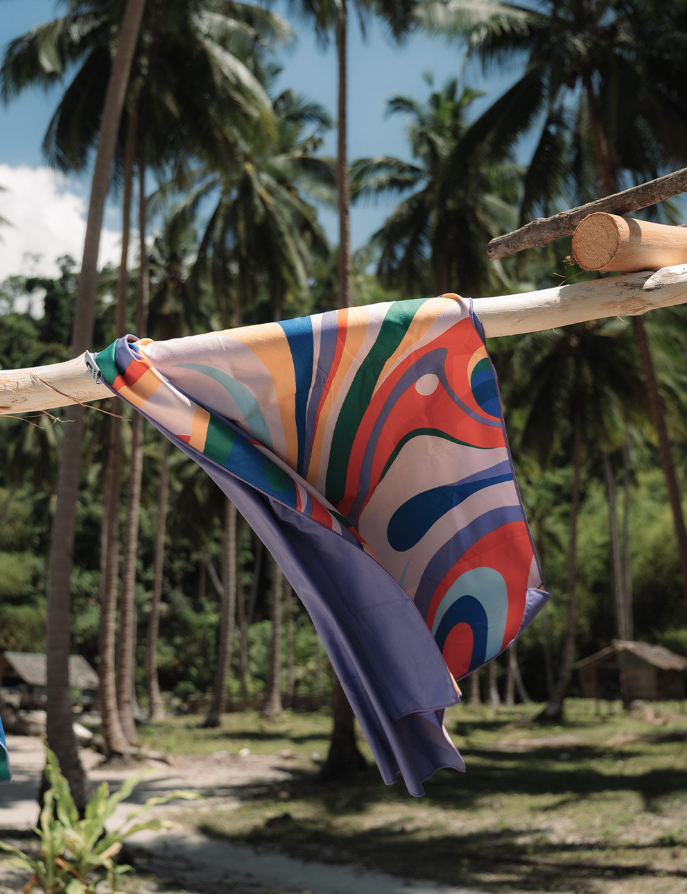 Towel + Original Bundle: Towel - Geoplay & Flow and Original - Royal Stripes & Red Purple Stripes