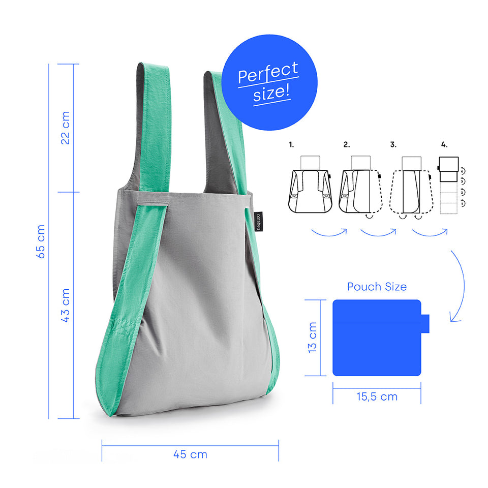 Notabag – Mint/Grey