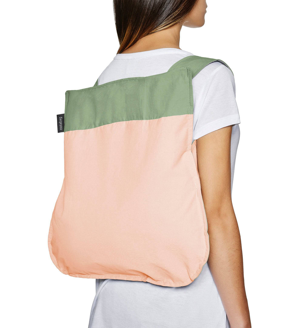Notabag – Olive/Rose - Notabag - convertible bag - bag & backpack - reusable bag