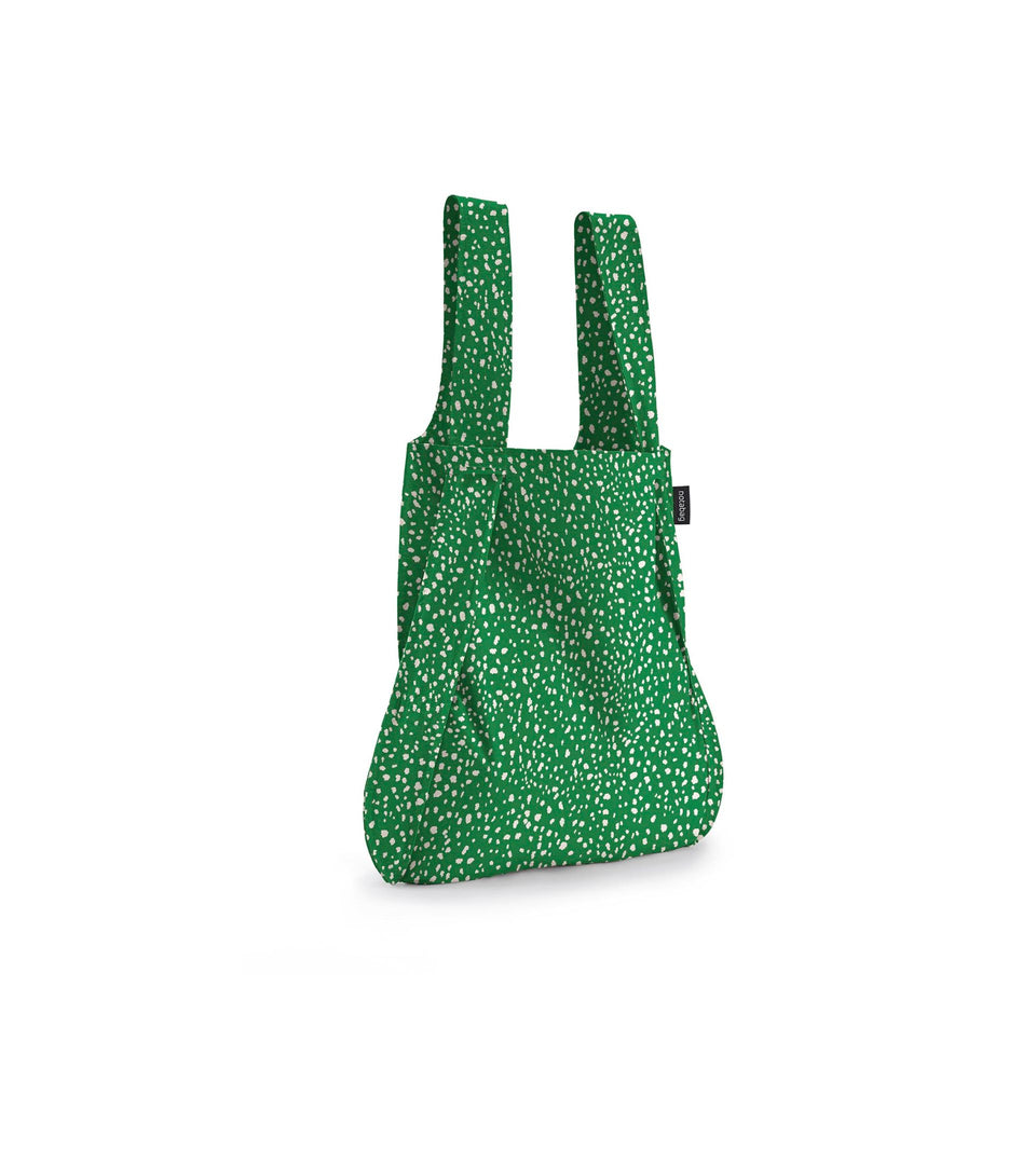 Notabag – Green Sprinkle - Notabag - convertible bag - bag & backpack - reusable bag