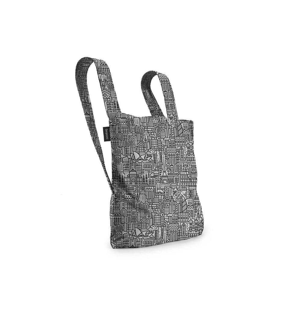 Notabag Hello World – Grey/Black - Notabag - convertible bag - bag & backpack - reusable bag
