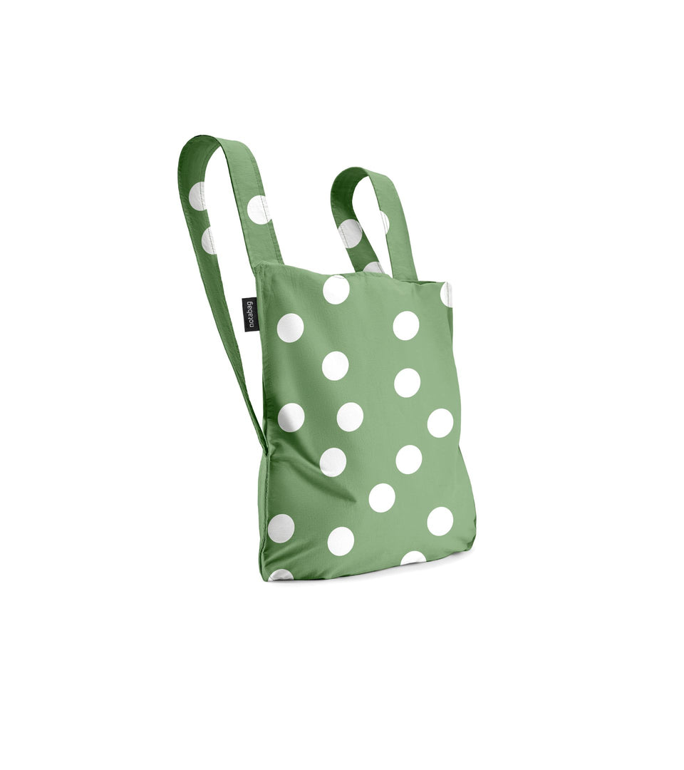 Notabag – Olive Dots - Notabag - convertible bag - bag & backpack - reusable bag