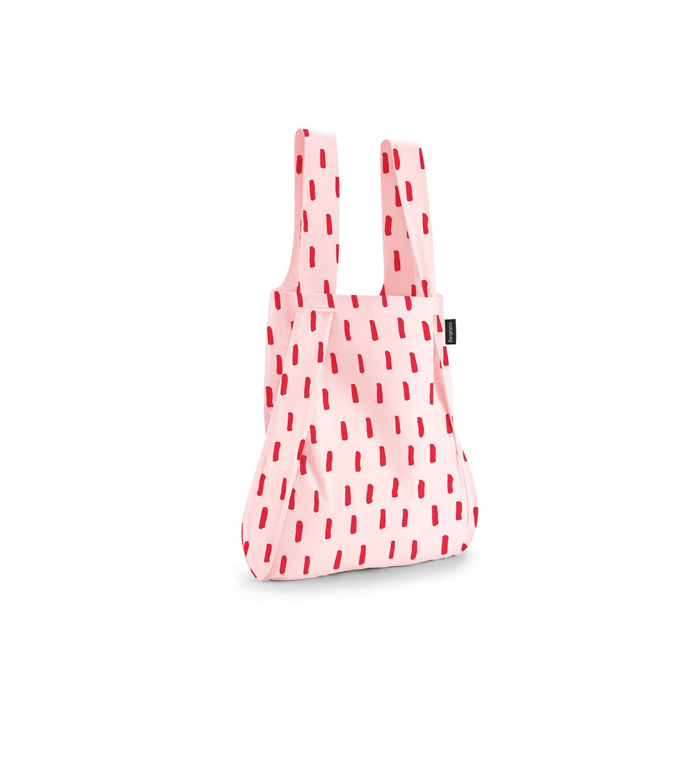 Notabag – Red Brush - Notabag - convertible bag - bag & backpack - reusable bag