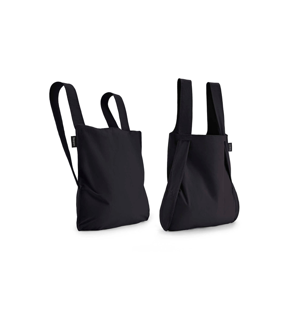 Notabag – Black - Notabag - convertible bag - bag & backpack - reusable bag