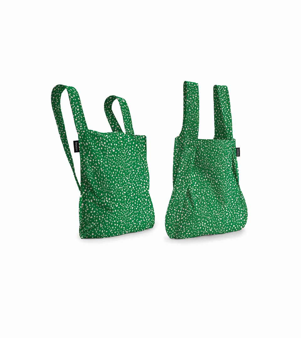 Notabag – Green Sprinkle - Notabag - convertible bag - bag & backpack - reusable bag