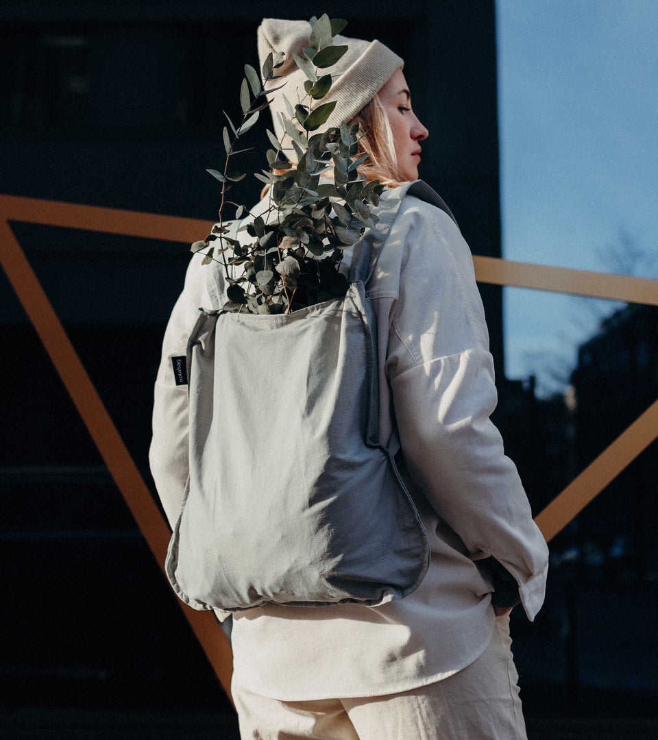 Notabag – Grey - Notabag - convertible bag - bag & backpack - reusable bag