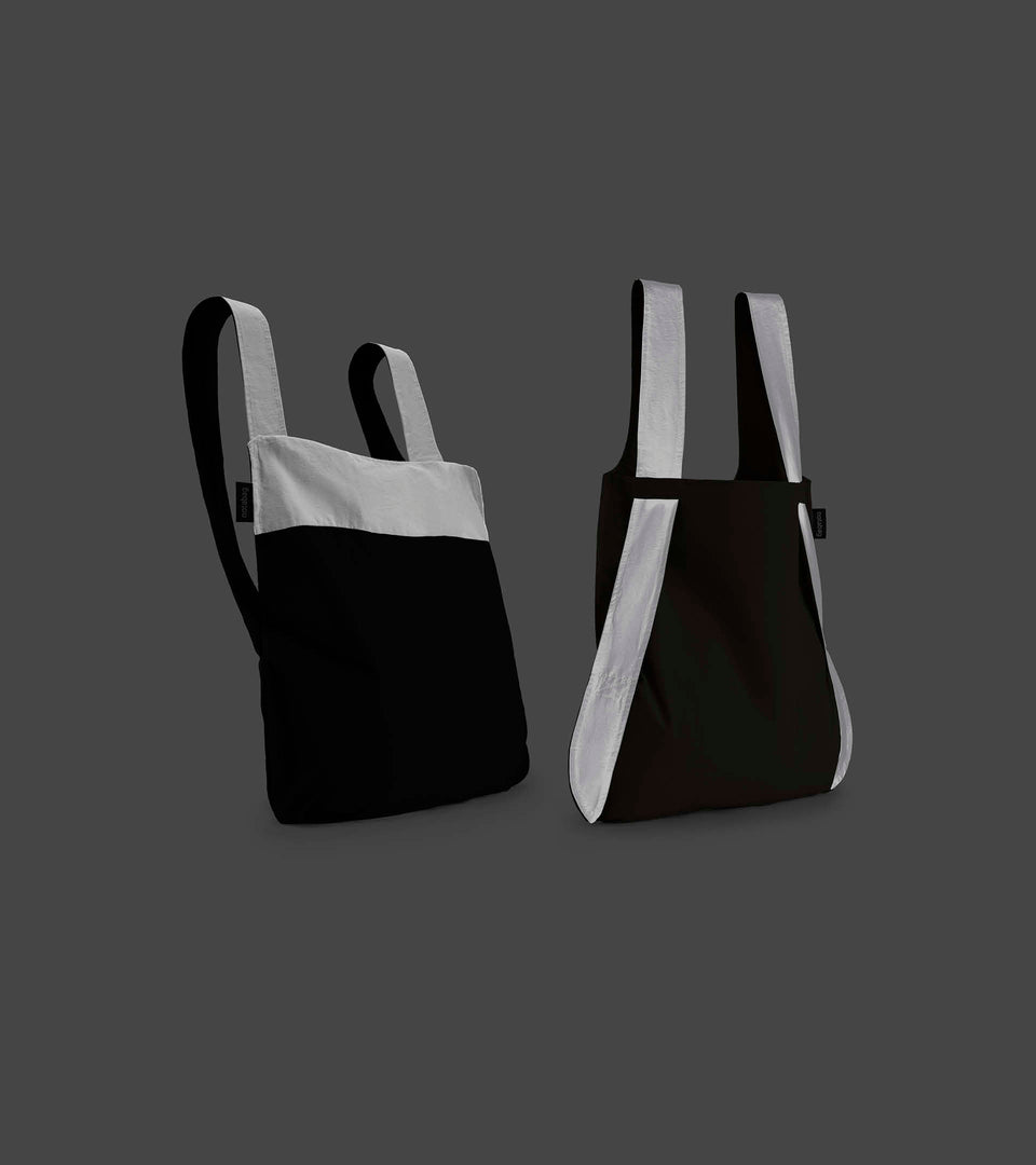 Notabag Reflective – Black - Notabag - convertible bag - bag & backpack - reusable bag