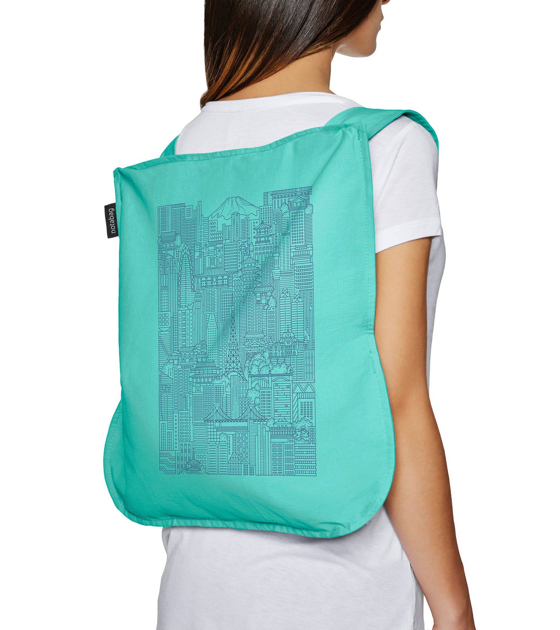 Notabag Tokyo – Mint - Notabag - convertible bag - bag & backpack - reusable bag