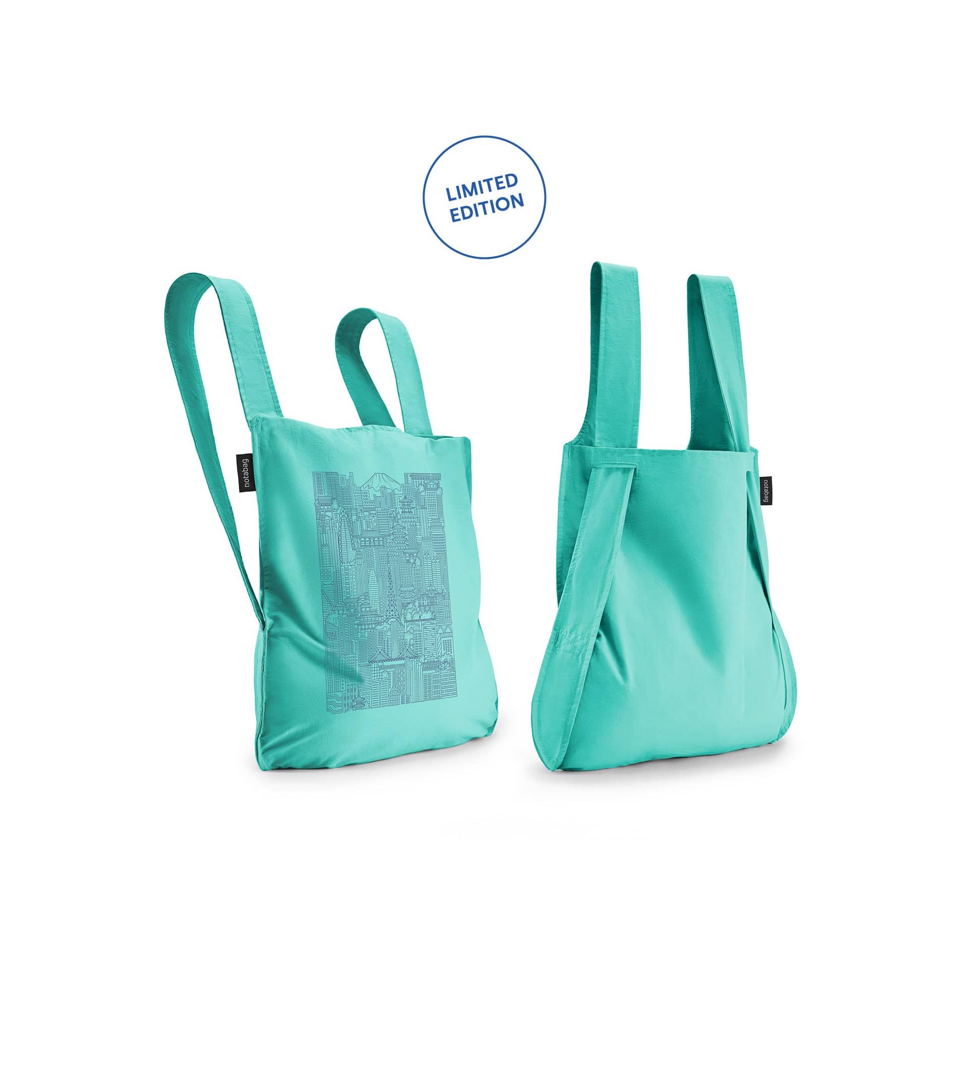 Notabag Tokyo – Mint - Notabag - convertible bag - bag & backpack - reusable bag