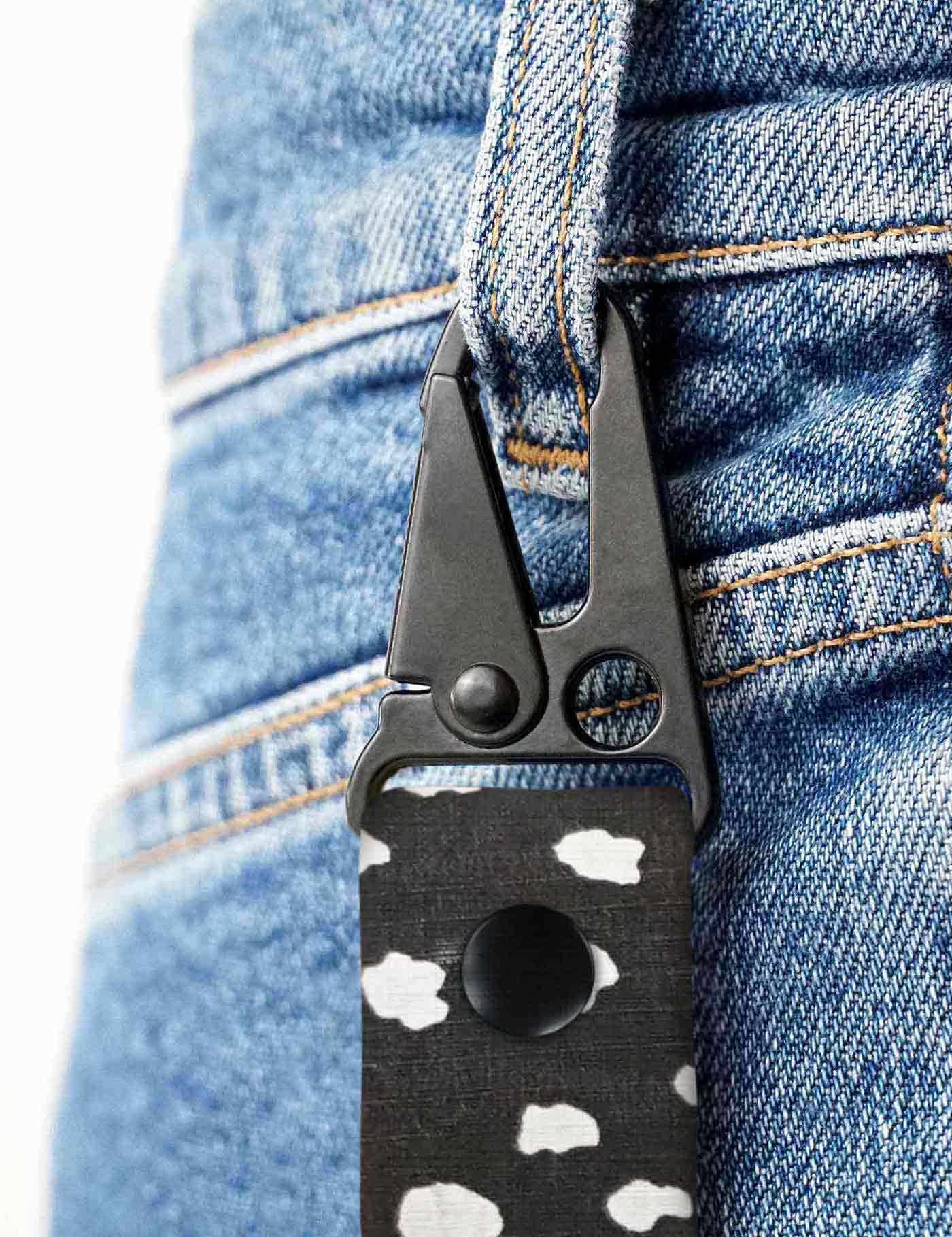 Notabag Keychain – Black Sprinkle