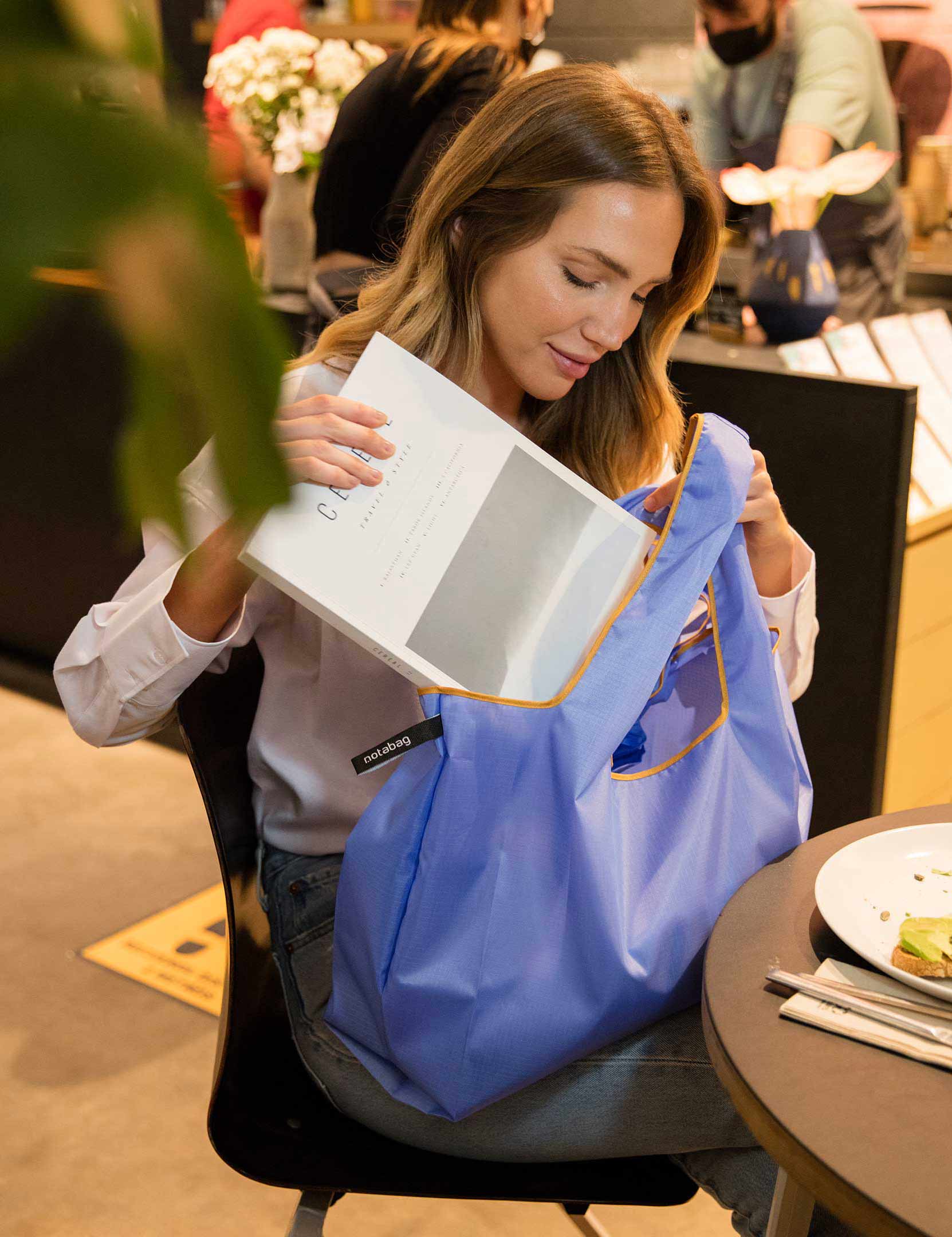 NFI Essentials Pure Nylon Tote Bag For Women - Snap Button, Shoulder Bag, Hobo Style, For Shopping & College