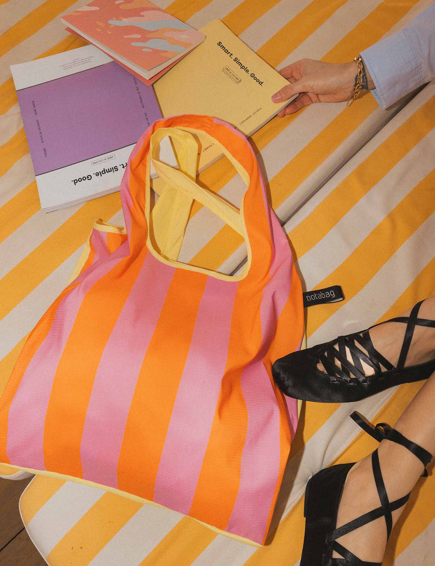 Tote - Vanilla Stripes - Pack of 5