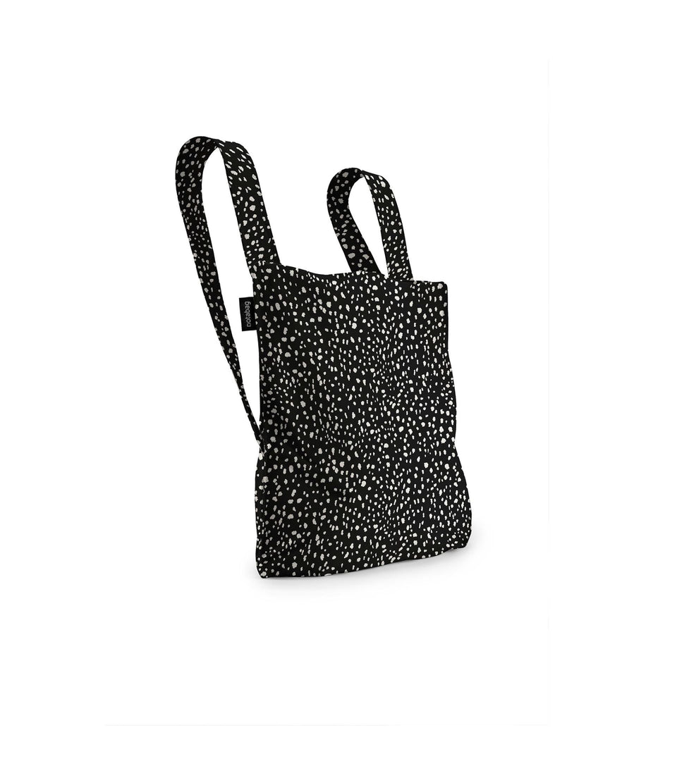 Notabag – Black Sprinkle - Notabag - convertible bag - bag & backpack - reusable bag