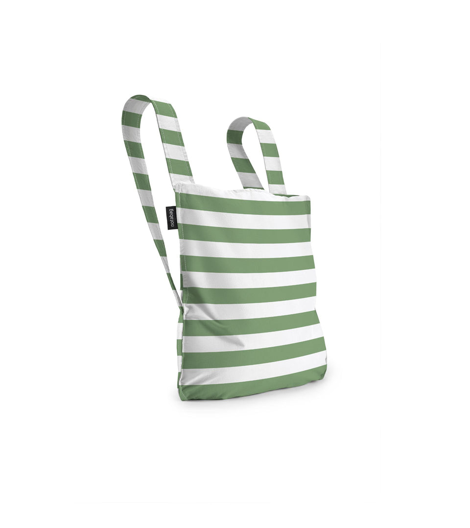 Notabag – Olive Stripes - Notabag - convertible bag - bag & backpack - reusable bag
