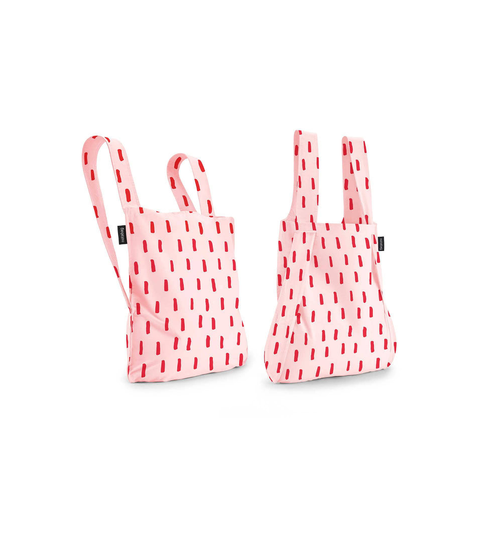Notabag – Red Brush - Notabag - convertible bag - bag & backpack - reusable bag