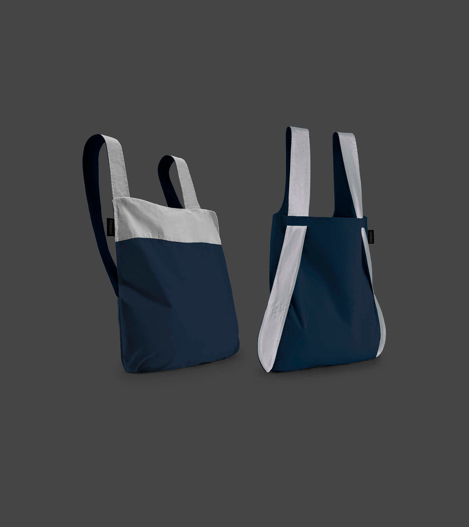 Notabag Reflective – Blue - Notabag - convertible bag - bag & backpack - reusable bag
